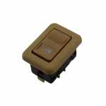 Botão/Interruptor de vidro elétrico simples bege 5 terminais porta dianteira lado direito Volkswagen Gol Parati Santana Quantum