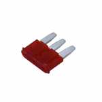 Fusível micro lâmina 3 pinos/terminais 10A universal linha Ford