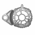Mancal traseiro (coletor) do alternador Bosch NCB1 Agrale MT12 Volvo FH12 FM12 NH12 B7 B9 B10 B12 - vista frontal