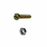Kit parafuso cabeça cilíndrica com porca sextavada para fixação do regulador de voltagem no alternador Bosch K1 - kit