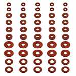 Kit de arruelas lisas de fibra (4, 5, 6, 8 e 10 mm)
