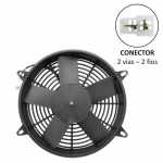 Eletroventilador axial do radiador 12V 5 pás diâmetro 280mm (11 polegadas) 158W 2970 RPM aspirante classe proteção IP43 universal