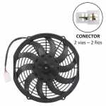 Eletroventilador axial do radiador 12V 10 pás diâmetro 253mm (10 polegadas) 120W 3490 RPM aspirante IP68 universal (com e sem ar-condicionado)