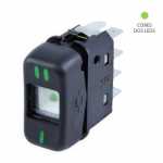Botão/interruptor painel 2 estágios 8 terminais 24V Mercedes-Benz MB caminhão 709 710 713 913 914 1218 1418 1618 1935 2318 2325 2638 LO812 LO814 Marcopolo ônibus GV G5 Paradiso Torino Viaggio Volare
