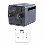 Relé cigarra (alarme / aviso sonoro) 12V / 24V Mercedes-Benz MB