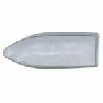 Lente ótica de vidro para farol lado esquerdo Fiat Palio 1996-1998