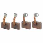 Jogo de escovas 12V 10 x 30 x 20 mm para motor de partida Denso Case Caterpillar Isuzu John Deere