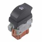 Botão/interruptor de vidro elétrico simples 6 terminais porta dianteira lado esquerdo / lado direito Renault Master G2 (2002 até 2013)