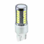Lâmpada 2 polos esmagada (W21/5W / T20) LED 12V branca 6000K