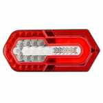 Lanterna traseira turn LED bivolt com guia de luz lado esquerdo/direito universal