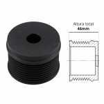 Polia rígida do alternador Bosch Volvo B7 B9 B10 B12 FH12 FH16 FM12 NH12 (polia com altura de 46mm)