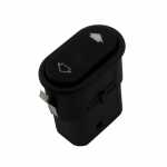 Botão/interruptor de vidro elétrico simples 6 terminais porta dianteira lado direito LED verde universal